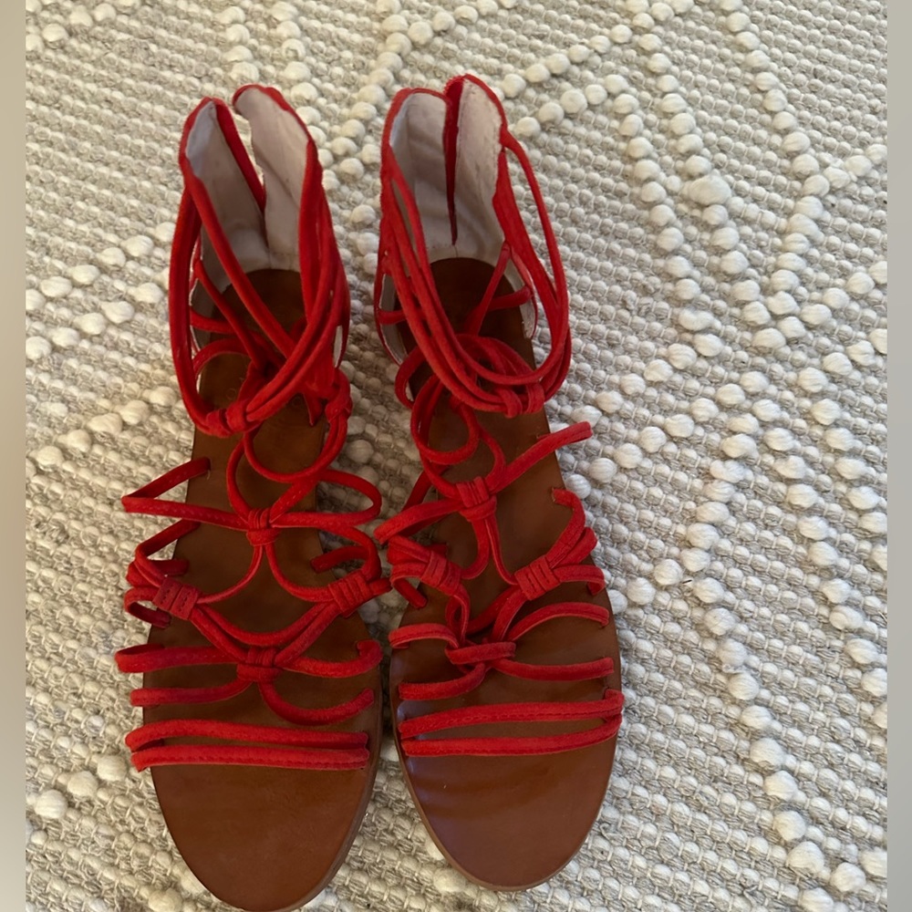 Vince Camuto Red Strappy Sandals